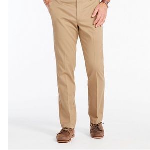 L.L. Bean Standard fit 32x34 100% cotton beige NWT